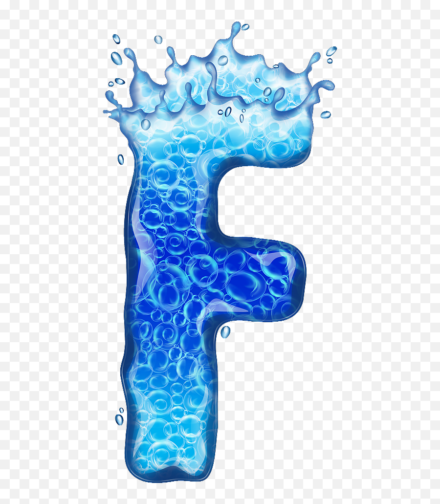 Lettering Alphabet - Water Letters F Png Emoji,Conan Wood Emoji
