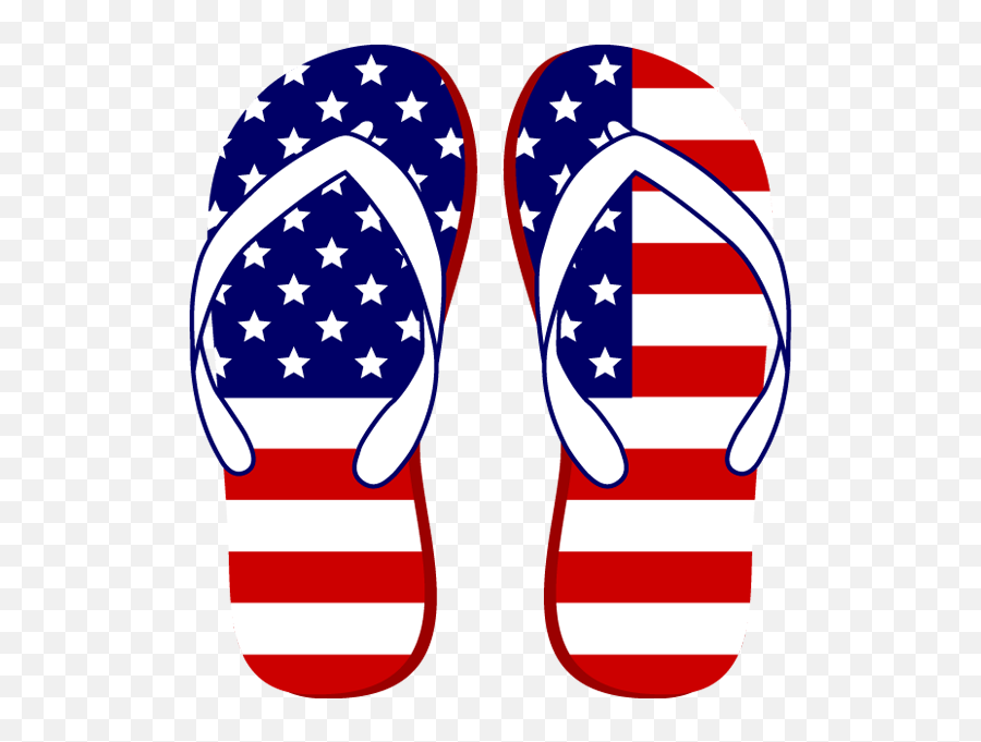 Flip Flop Clipart - Clipartix 4th Of July Free Clip Art Emoji,Was There Ever A Flip Flop Emoji