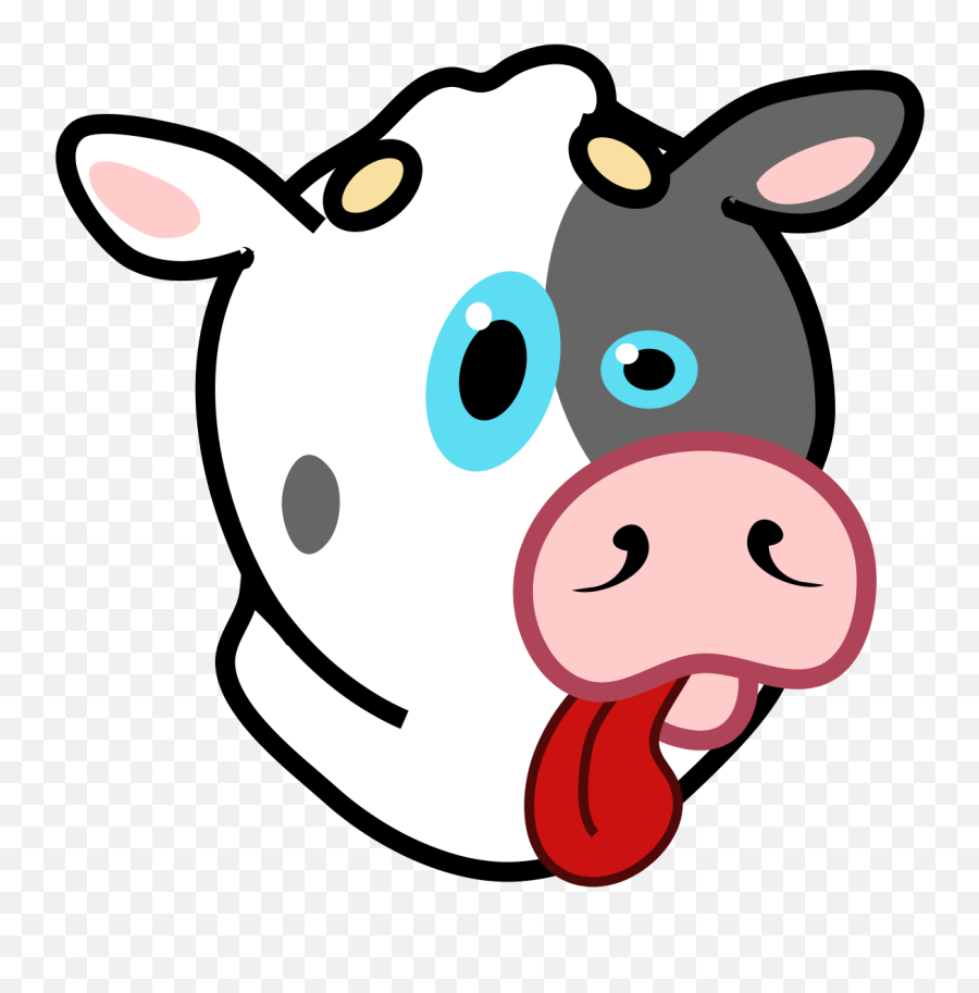 Cow With Tongue Out Cover Art Clipart - Full Size Clipart Dibujos De Lengua De Vaca Emoji,Tongue Sticking Out Emoji