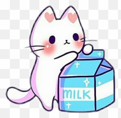 Kawaii Cat Coloring Pages Emoji,Milk Emoji