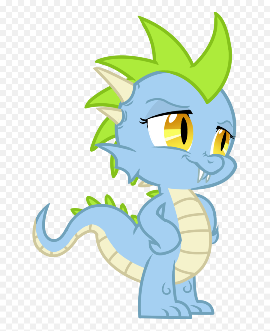 Baby Dragon From Mlp Cartoon Character - Cute My Little Pony Dragon Emoji,Cartoon Dragon Different Emotions