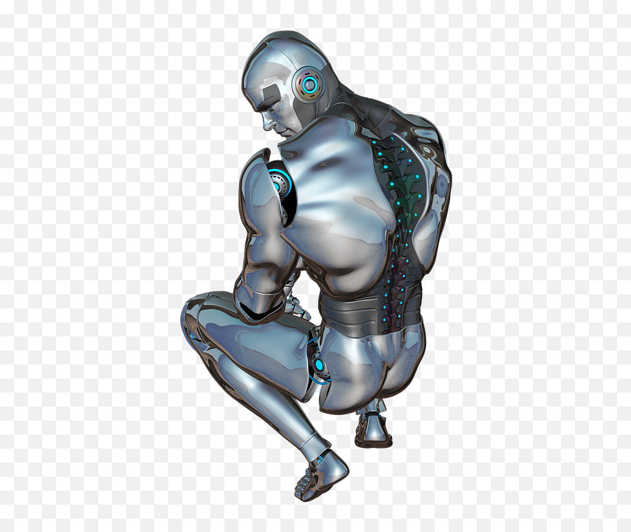 Robot Posing Back Cyborg Android Face - Male Sex Robot Emoji,Free Adult Emotions For Android