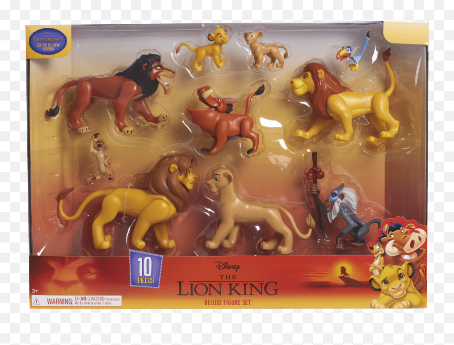 Disney The Lion King Deluxe Figure Set - Lion King Toys Emoji,Live Action Lion King Needs More Emotions In Faces