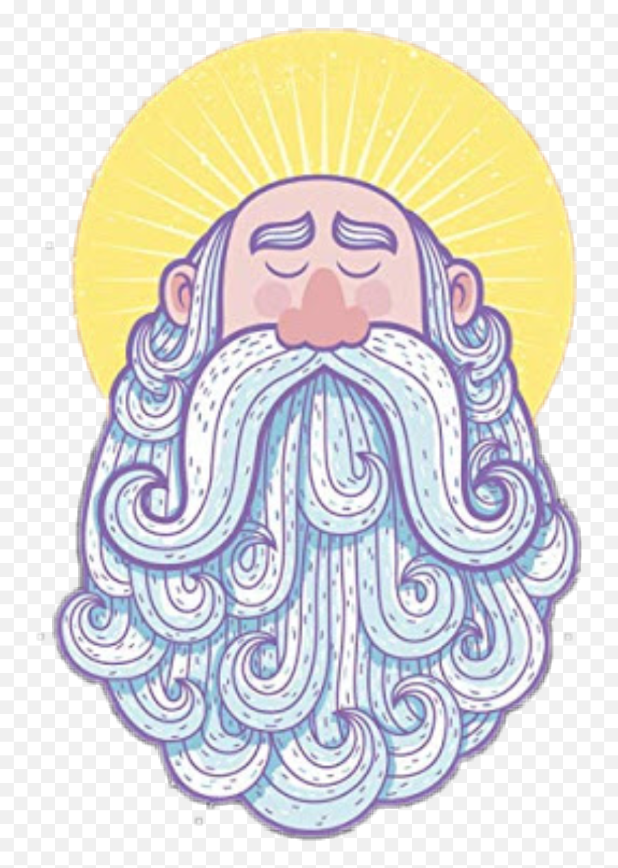 Mustaches And Beards Sticker Challenge - Wise Old Man Illustration Emoji,Facebook Beard Emoji
