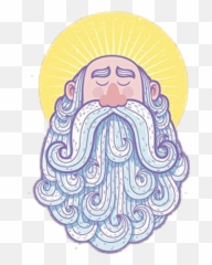 Mustaches And Beards Sticker Challenge - Wise Old Man Illustration Emoji,Facebook Beard Emoji