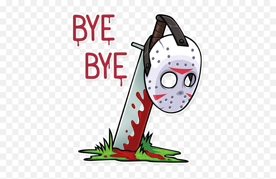 Telegram Sticker - Jason Voorhees Stickers Whatsapp Emoji,Jason Friday The 13th Emoji