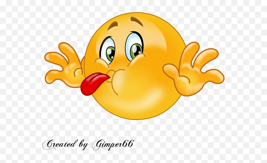 Gimp Chat My Gimp Art - Tongue Sticking Out Emoticon Emoji,My Emoticon