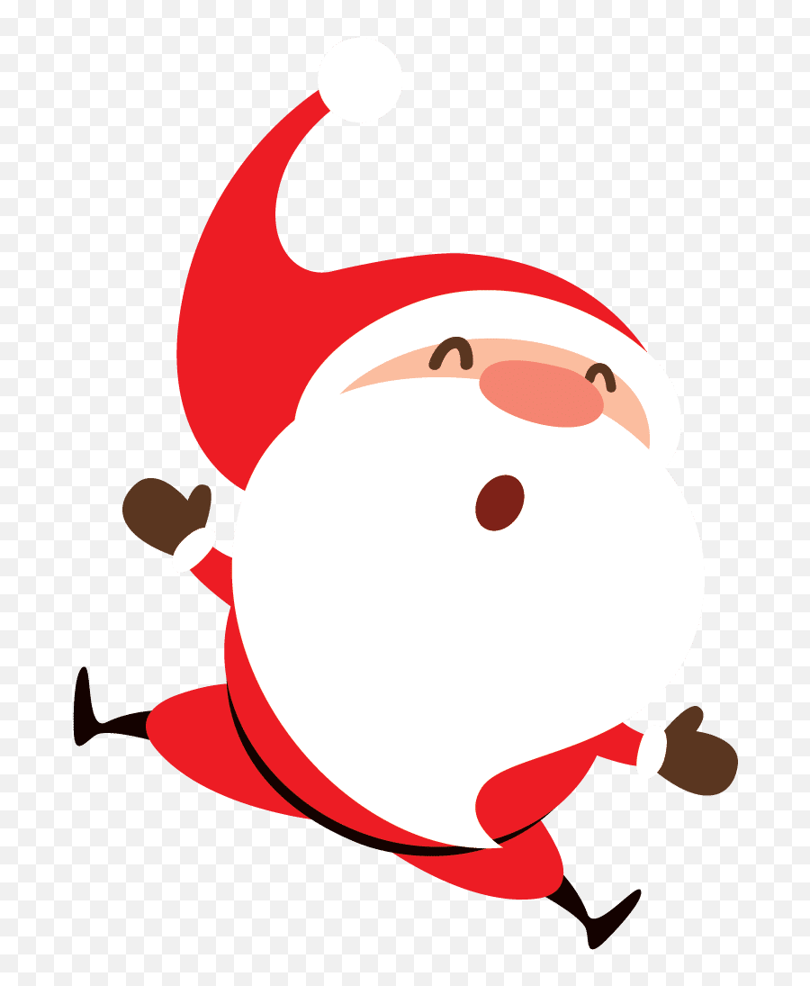 Greetings From Santa - Santa Jumping Clipart Emoji,Bethlehem Animated Emoticon