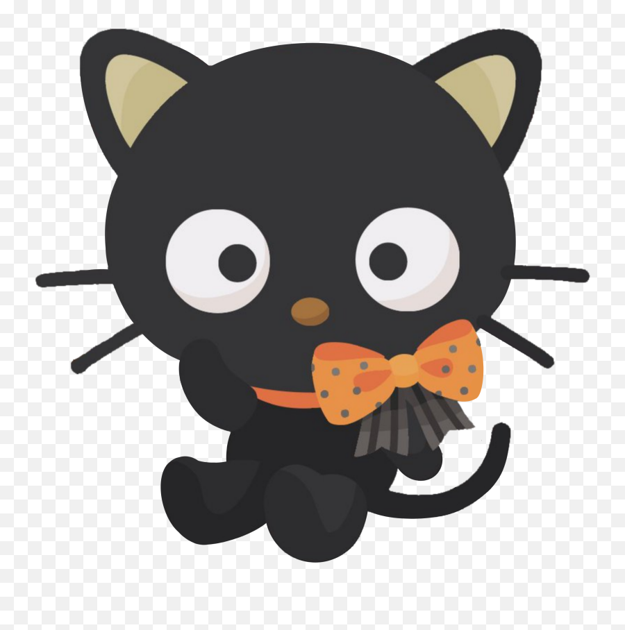 Chococat Blackcat Halloween Pumpkin Sticker By - Sanrio Chococat Emoji,Pumpkin Emoticon For Twitter
