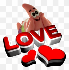 Love Heart 3d Png - Spongebob Love Png Emoji,Spongebbob Emojis With Text