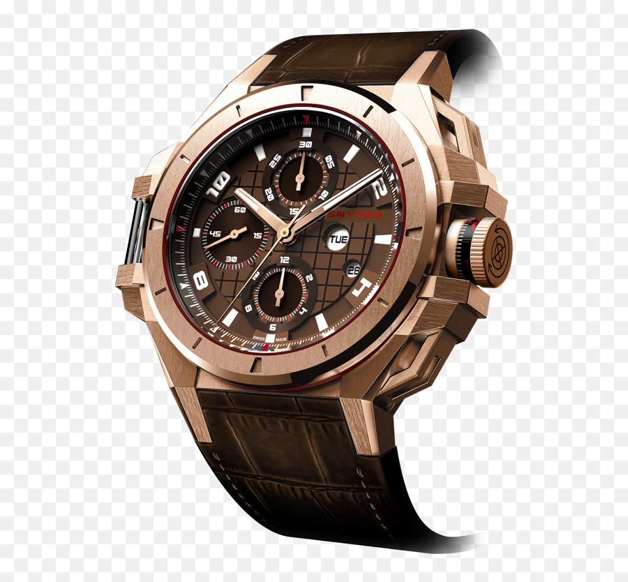 Ironclad Rose Gold Watches For Men Police Watches Swiss Emoji,Louis Erard Emotion Watch