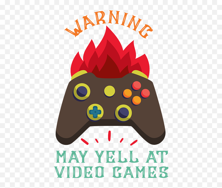 Warning May Yell At Video Games - Vintage Video Game For Men Emoji,Rolling Stones, Mixed Emotions Video