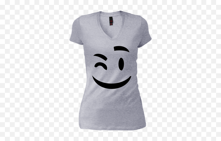 Blithesome Emoji T - Shirt With A Wink And A Smile Shirt Tee,Wink Smile Emoji