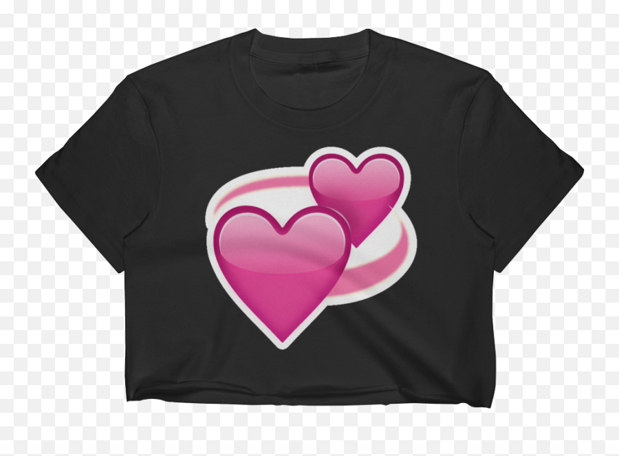 Download Emoji Crop Top Shirt Revolving - Unisex,Revolving Heart Emoji