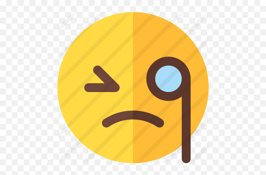Monocle - Happy Emoji,Monocle Emoji