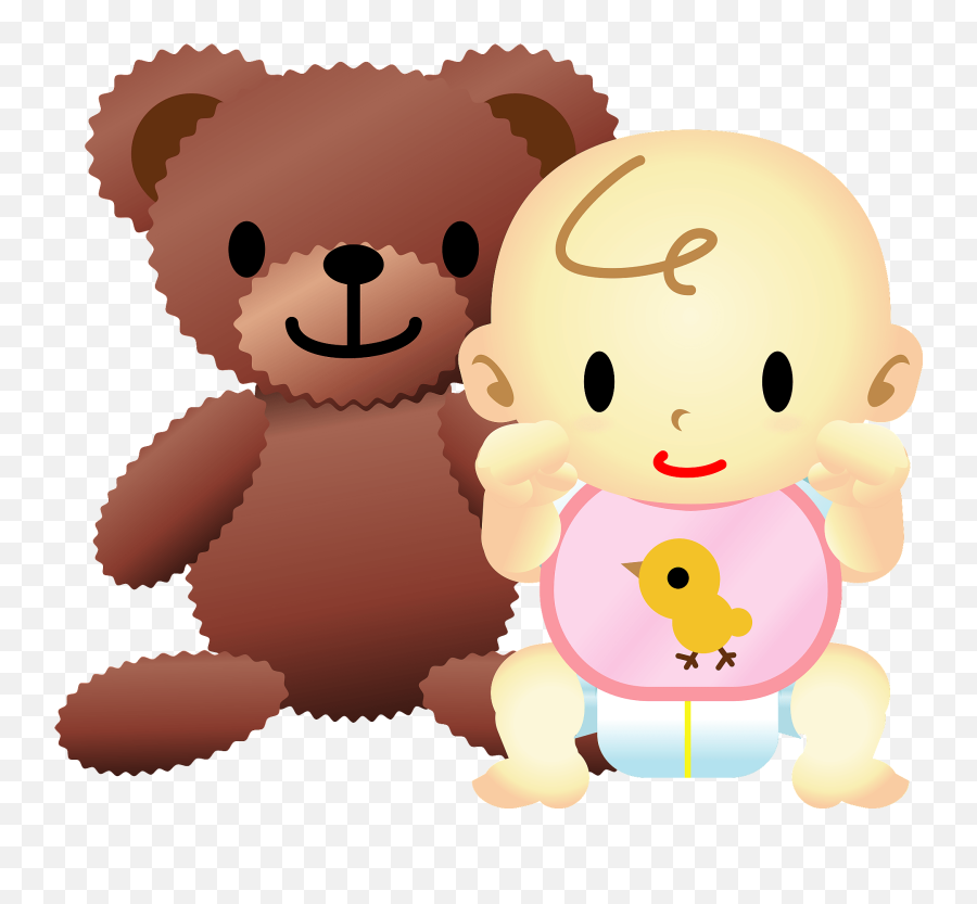 Stuffed Bear And Baby Clipart Emoji,Baby Bear Emoji