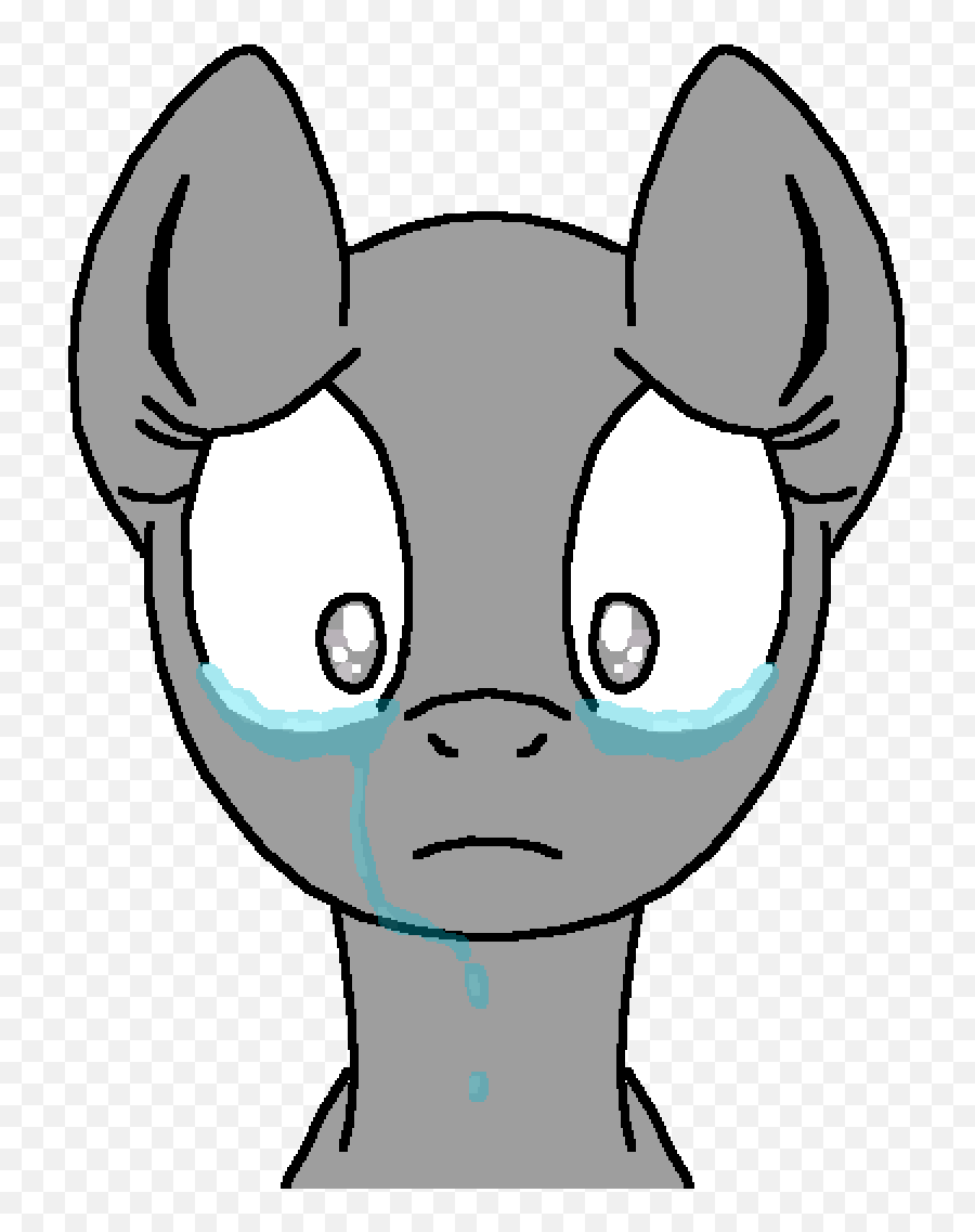 Download Sad Mlp Base - Pony Sad Mlp Base Emoji,My Little Pony Emoji