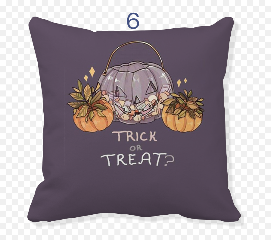 Dc Pillow Cover Happy Halloween Cushion - Halloween Aesthetic Emoji,Emoji Pillow Shop