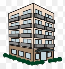 Free Apartment Building Clipart Black And White Download - Apartment Clipart Emoji,Building Emoji Png