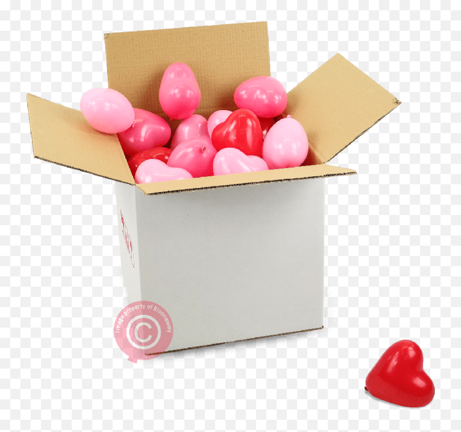 Box Of Love Hearts - Box With Heart Balloons Emoji,Emoji Heart Balloons