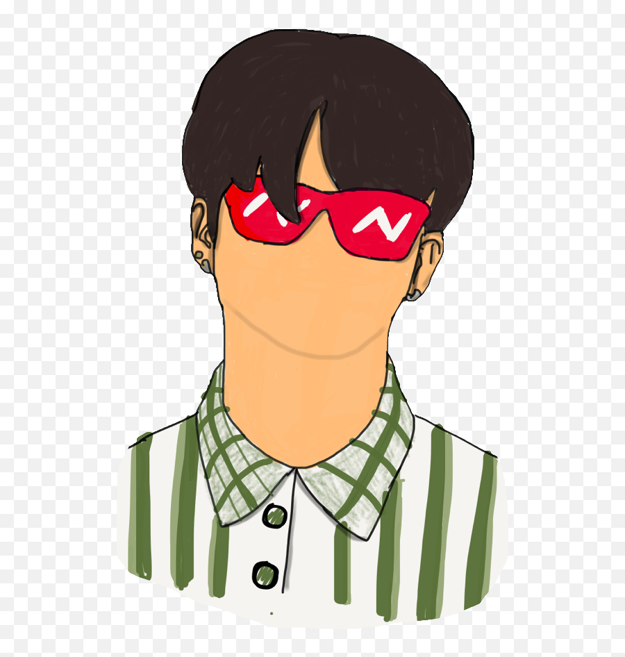 Jimin Boy Music Glasses Sticker - Eyeglass Style Emoji,Glasses Bow Emoji