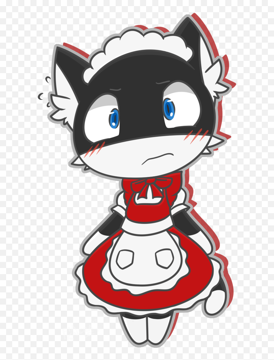 Download Morgana Maid U0026 Butler Dlc - Persona 5 Morgana Maid Fan Art Morgana Persona 5 Emoji,Morgana Persona 5 Emoticon