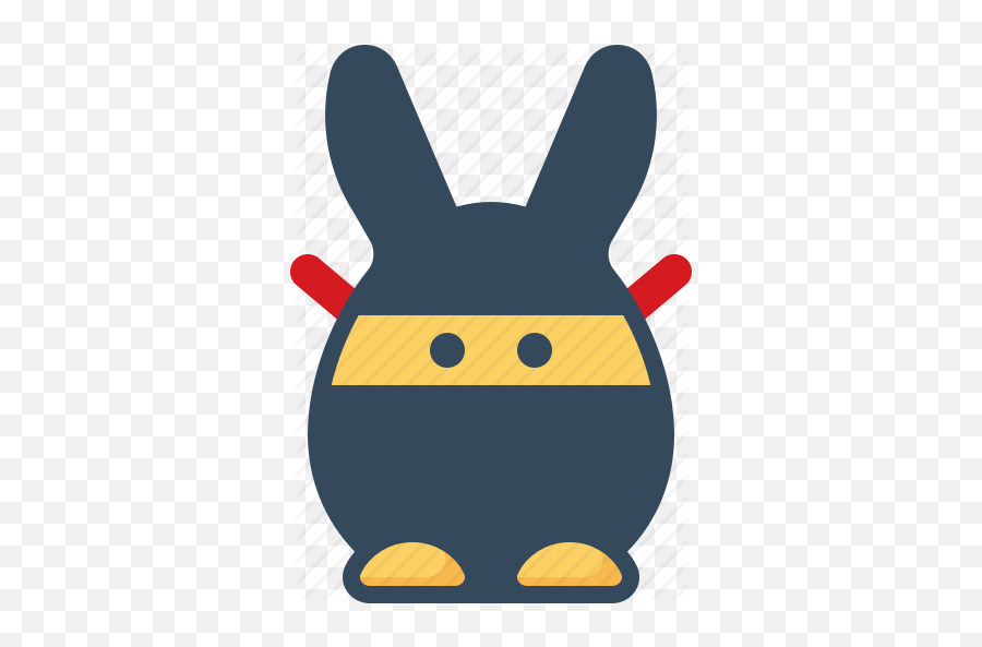 Bunny Emoticon Hare Ninja Rabbits - Happy Emoji,Ffxiv Ninja Rabbit Emoji