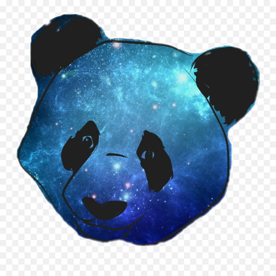 Panda Galaxy Cute Galaxy Sticker By Hebe Emoji,Panda Emoji Galaxy