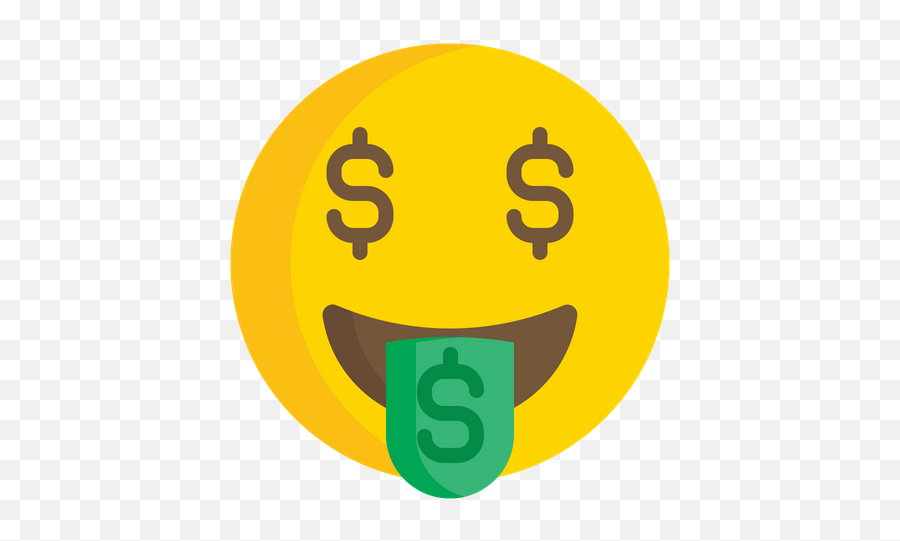 Money Mouth Face Emoji Icon Of Flat - Money Mouth Emoji Png,Money Emoji