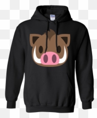 Wart Hog Emoji Hoodie U2013 Wind Vandy - Hoodie,Emoji De Santa Claus