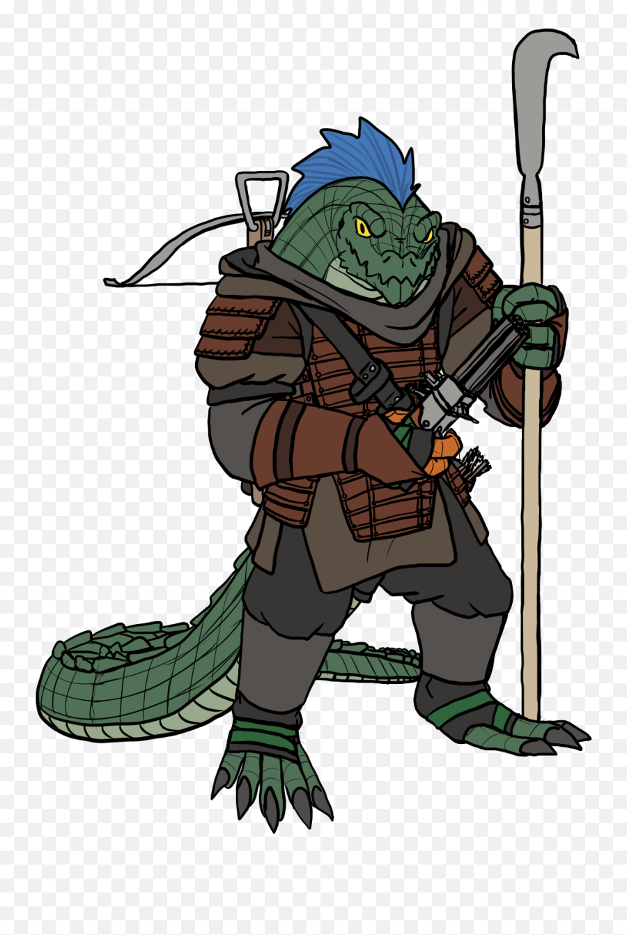 Ixenjira Lizardfolk Gunslinger Fighter - Fictional Character Emoji,Emotion Dnd Overseer