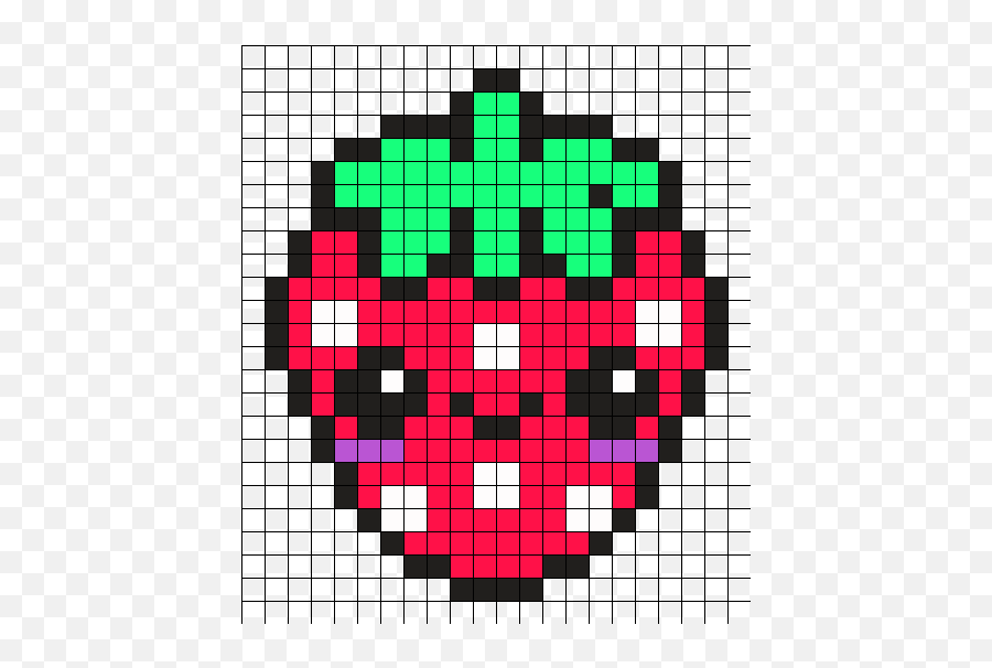 Kawaii Pixel Art For Kids - Novocomtop Kawaii Pixel Art Fruit Emoji,Perler Bead Designs Emojis