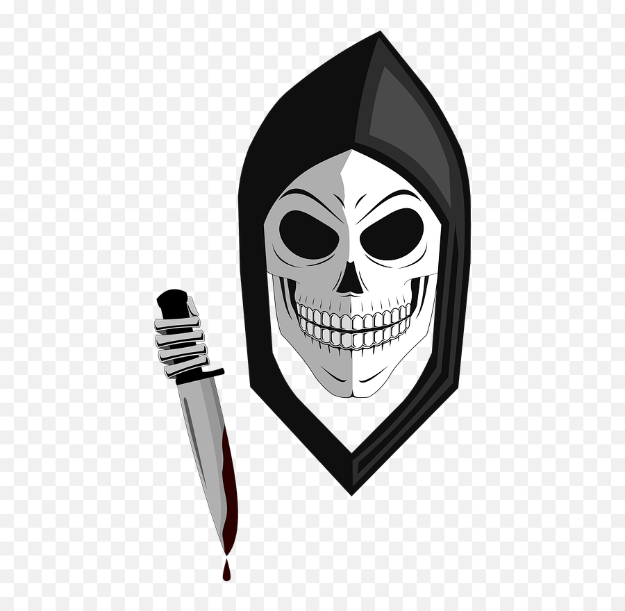 Grim Reaper Knife - Scary Emoji,Grim Reaper Emoticon Facebook