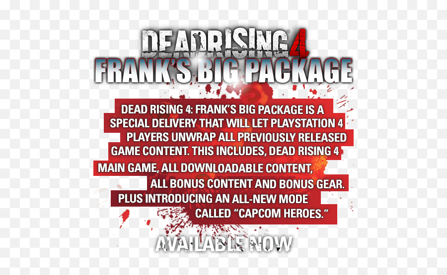Dead Rising 4 Franku0027s Big Package - Language Emoji,You Cant Catch An Emotion From Something Thatds Dead