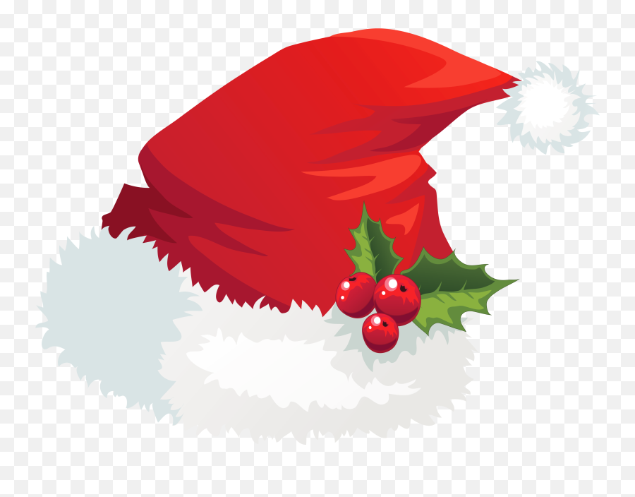 Christmas Santa Claus Hat Mistletoe Png Hd Transparent - Christmas Stickers Santa Hat Emoji,Mistletoe Emoji