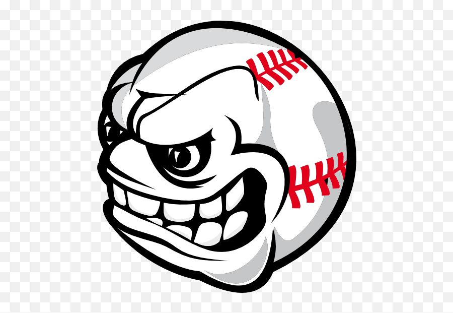 Home Décor Indooroutdoor Angry Softball Face Emoji Metal - Angry Ball Soccer,Mad Line Art Emojis