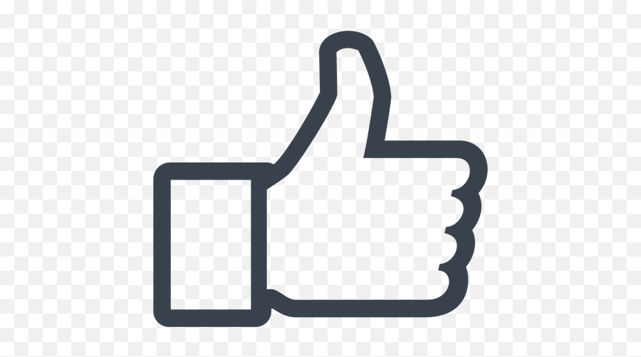 Vector Transparente Png Y Svg De Icono De Me Gusta De Facebook - Vector Transparent Thumbs Up Emoji,Emoticon De 2 Dedos Para Facebook
