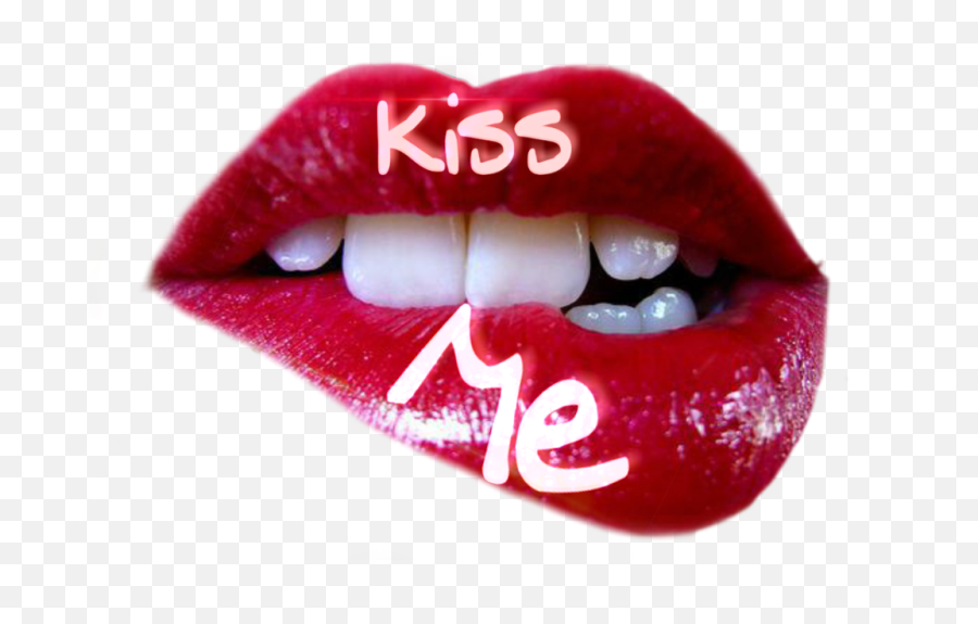 Lips Kiss Png - Kiss Me Lips Emoji,Sealed Lips Emoji Png