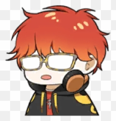 Seven Mystic Messenger En 2021 - Mystic Messenger 707 Emoji Gif,Yoosung Emoticon