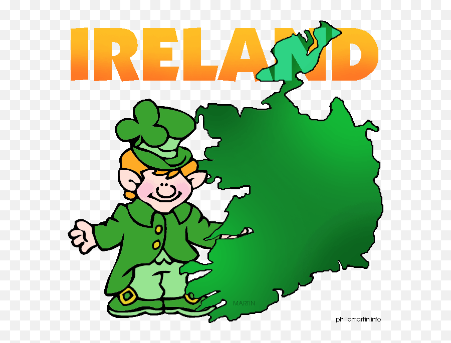 Irish Clip Art Ireland Map Clipart Kid - Clipartix Map Of Ireland Clip Art Emoji,Irish Flag Emoji
