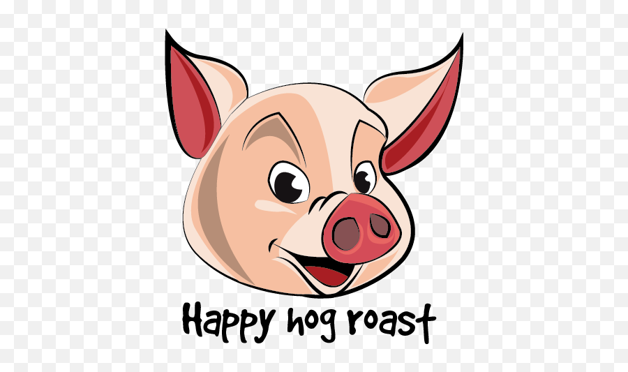 Playful Modern Catering Logo Design For Happy Hog Roast By - Free Happy Easter Tooth Emoji,Frisky Smiley Emoticon