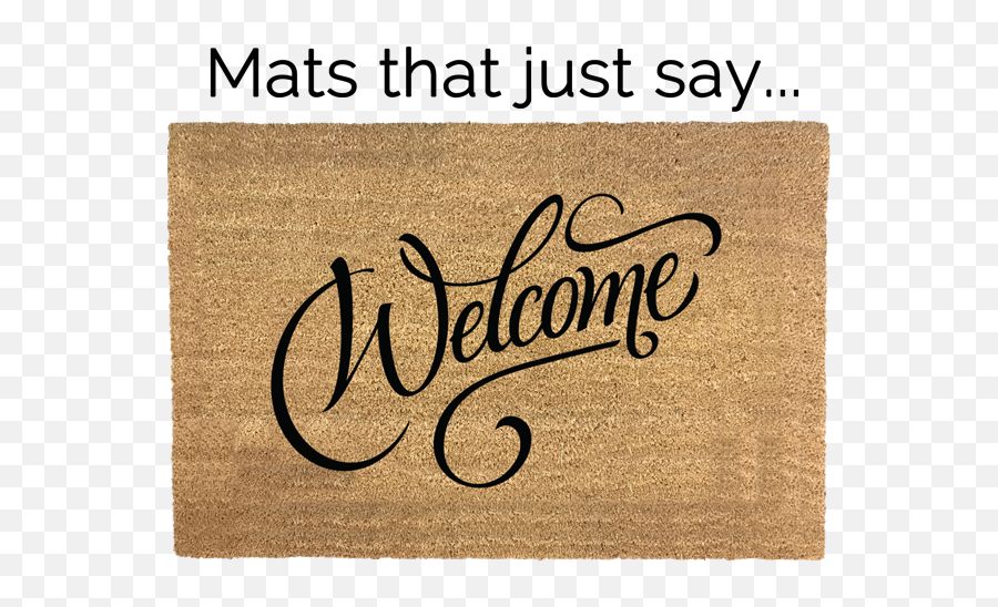 Welcome Mats - Write Welcome In Calligraphy Full Size Png Write Welcome In Different Styles Emoji,Welcome Mat Emoji Fb