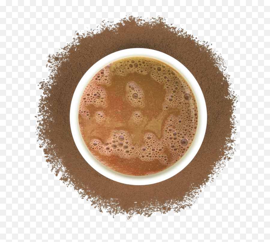 Organic Dandelion Root U0026 Cocoa Latte Powder Tealeaves - Top View Green Tea Png Emoji,Emoji Cup Of Coffee And Broken Heart