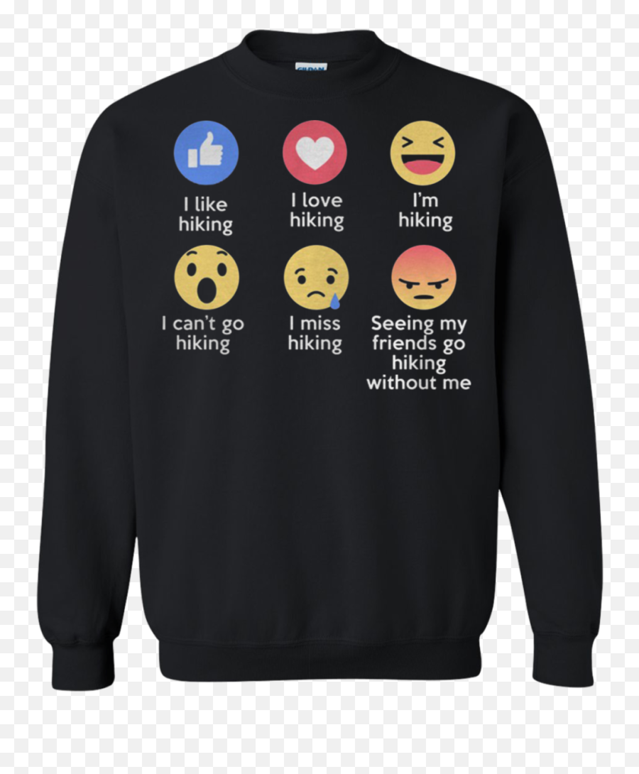 Love Hiking Emojis Funny T Shirt Amorzo,Quotes With Emojis We Can't Be Friends