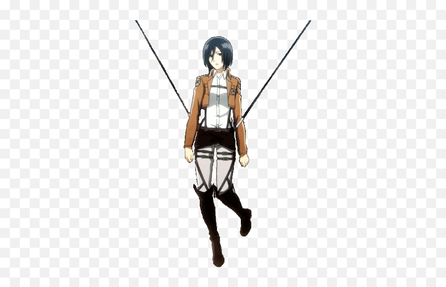 Mikasa Ackerman Sticker - Mikasa Ackerman Swing Discover Emoji,Imessage Attack On Titan Emojis