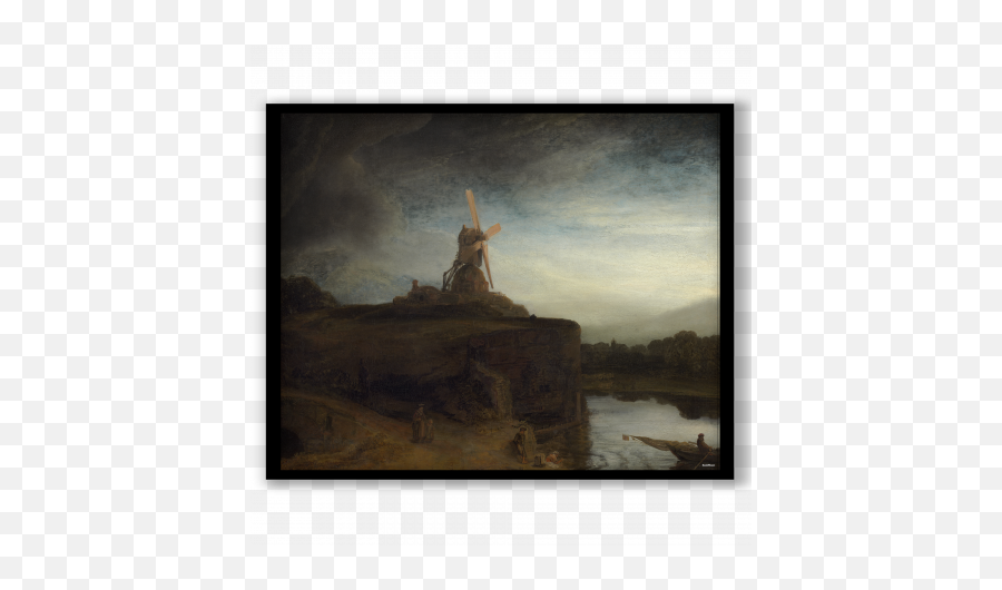 Rembrandt Harmenszoon Wall Art Wall Papers Wall Emoji,Different Emotions In A Storm Painting