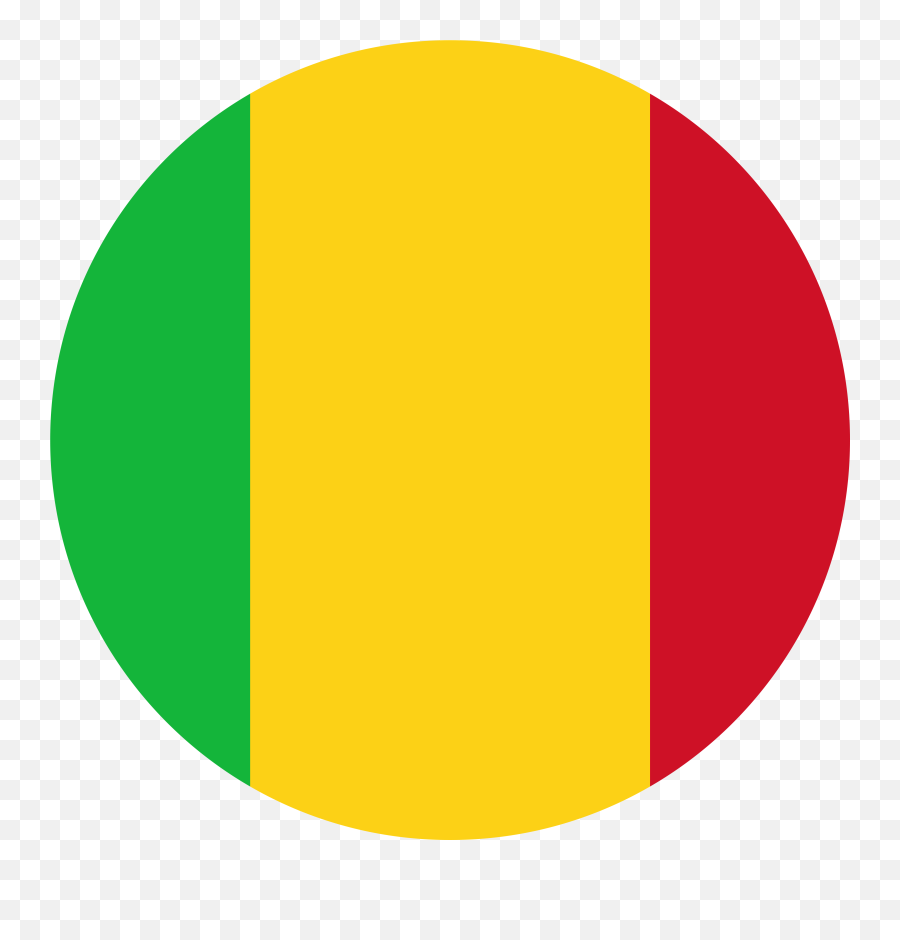 Flag Of Mali Flag Download - Mali Flag Round Emoji,France Flag Emoji
