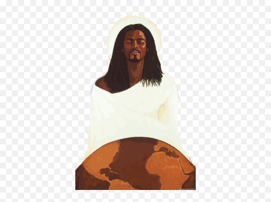Black Jesus - Transparent Black Jesus Png Emoji,Black Jesus Emoji