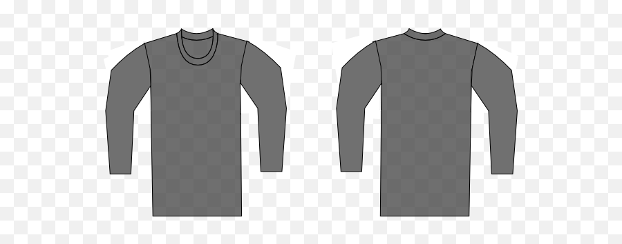 Long Sleeve T Shirt Drawing Outline - Clip Art Library Emoji,Wearing Emotions On Sleve