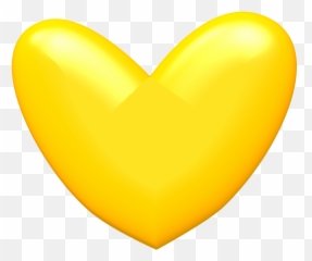Download Yellow Heart Image Hq Png Image Freepngimg Emoji,Outline Heart Emoji